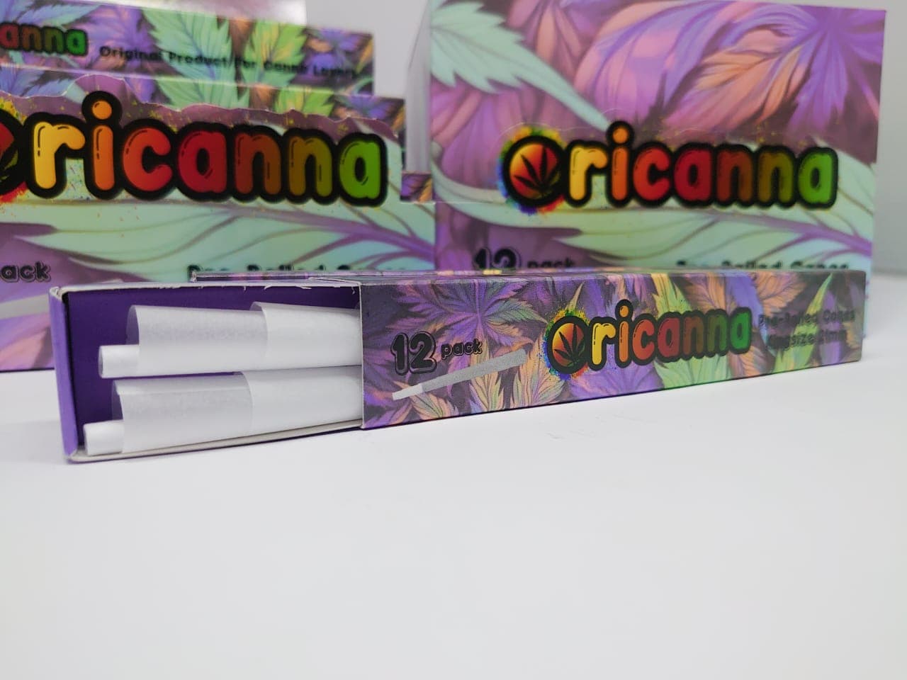 Oricanna custom branded pre-rolled cone pack